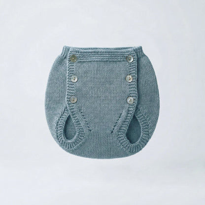 Conjunto perlé azul piedra