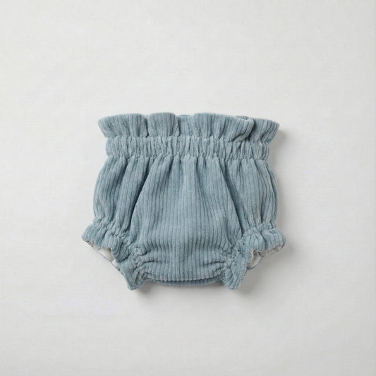 Cubrepañal pana azul