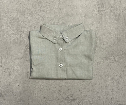 Camisa cuello oxford verde