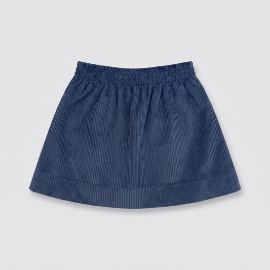 Falda pana azul