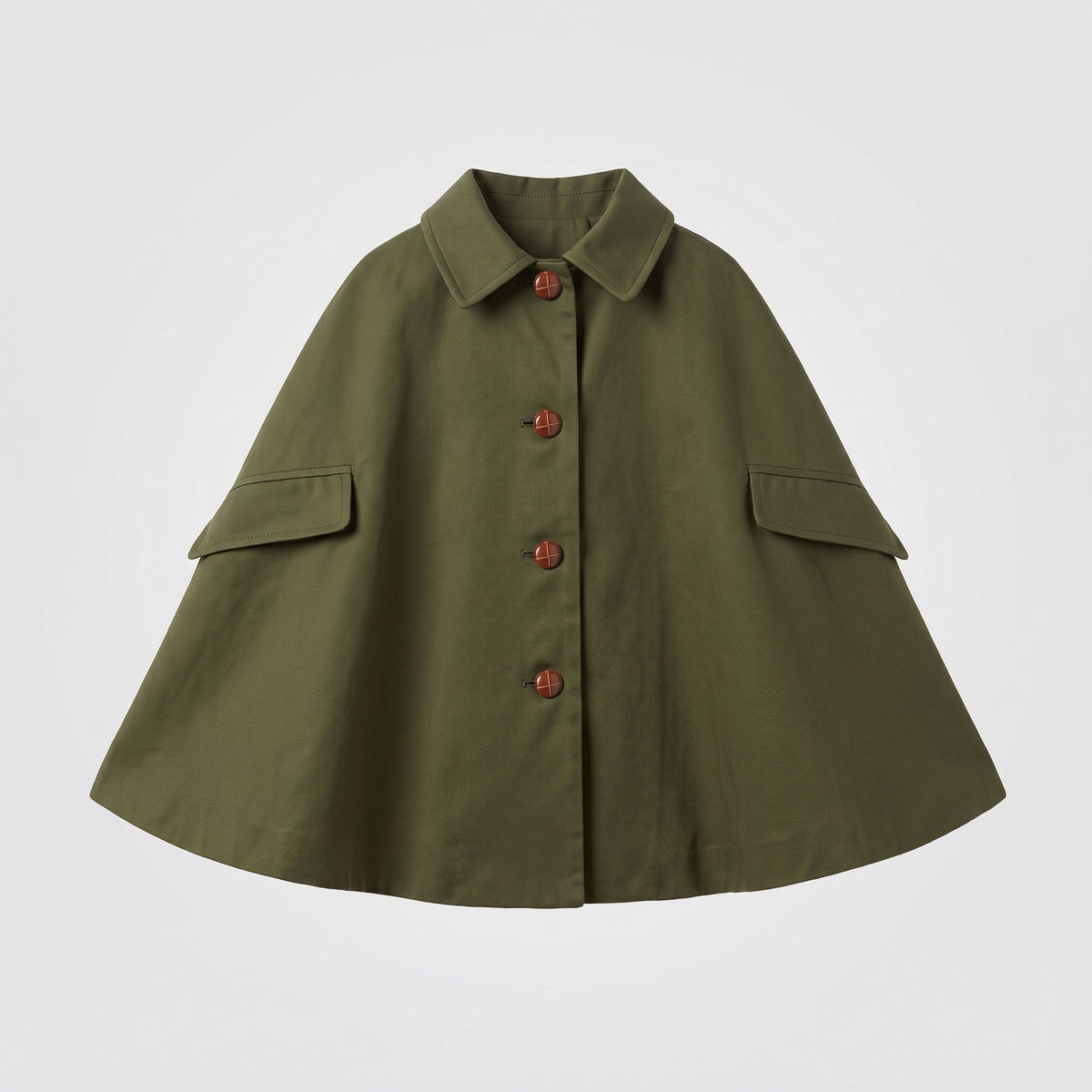Gabardina capa caqui