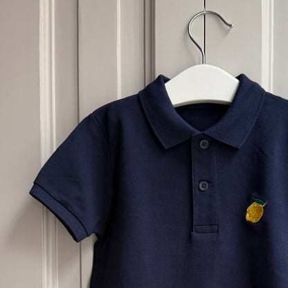 Polo marino bordado