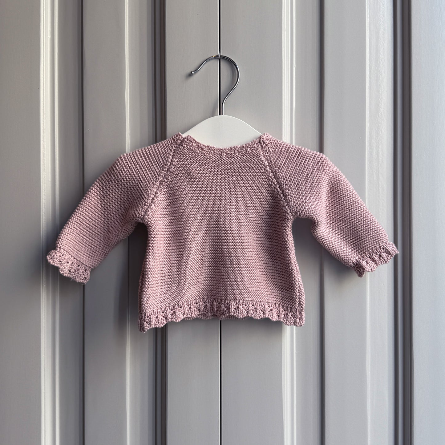 Jersey Bebé de Algodón Rosa empolvado
