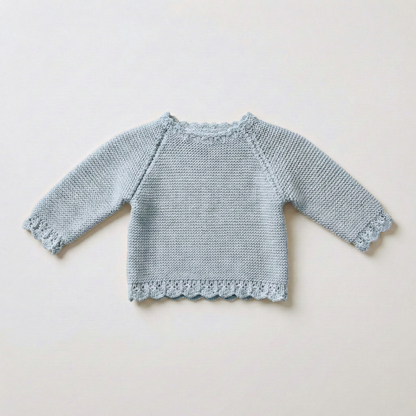 Jersey bebé algodón azul