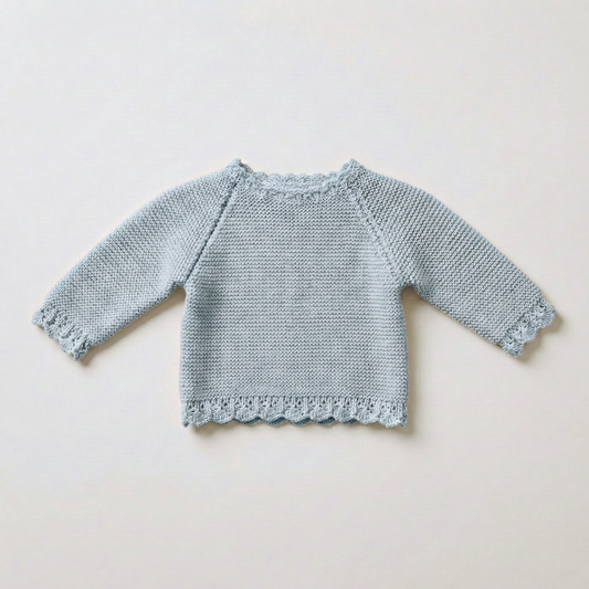 Jersey bebé algodón azul