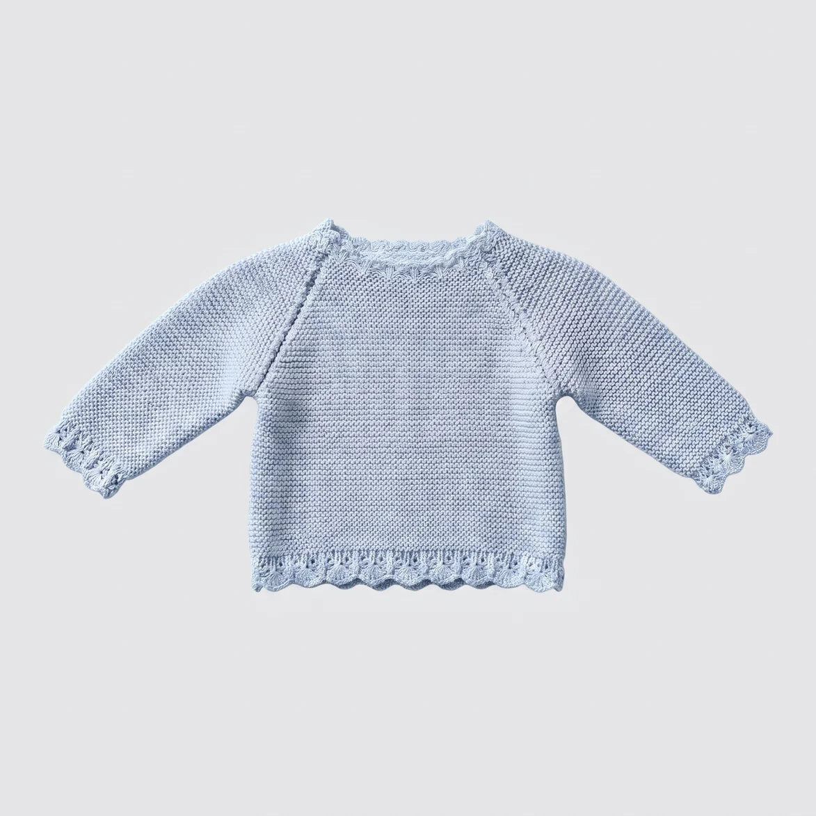 Jersey bebé lana azul