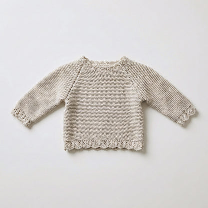 Jersey bebé algodón gris perla