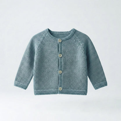 Conjunto perlé azul piedra