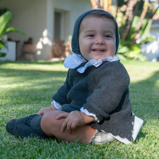 Jersey bebé de lana marengo