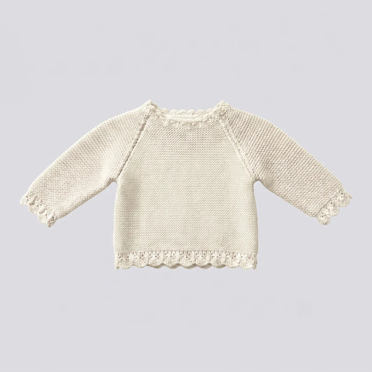 Jersey bebé lana crudo