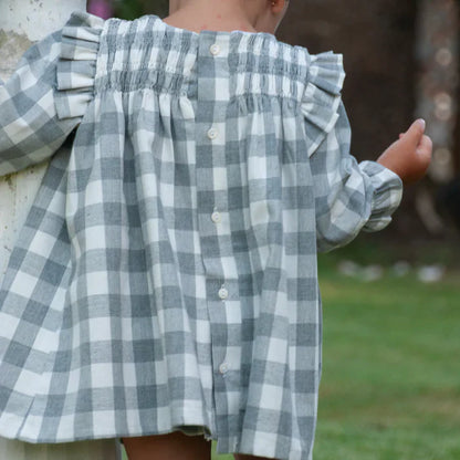 Vestido San Sebastián Cuadros grises