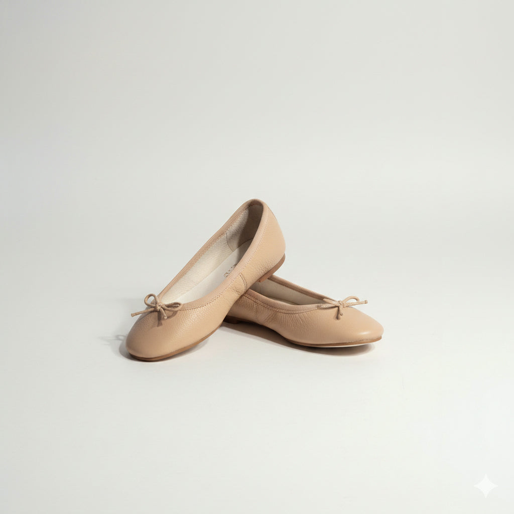 Manoletinas piel nude