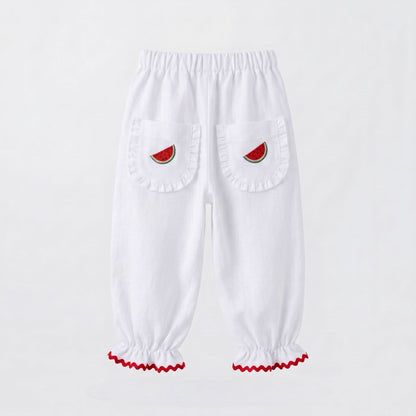 Pantalón blanco sandías