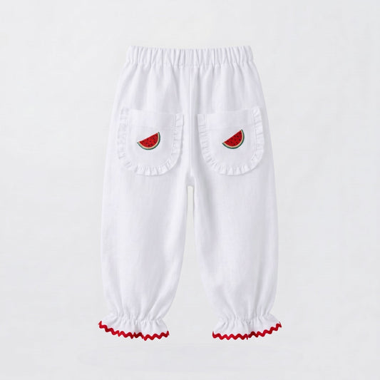 Pantalón blanco sandías