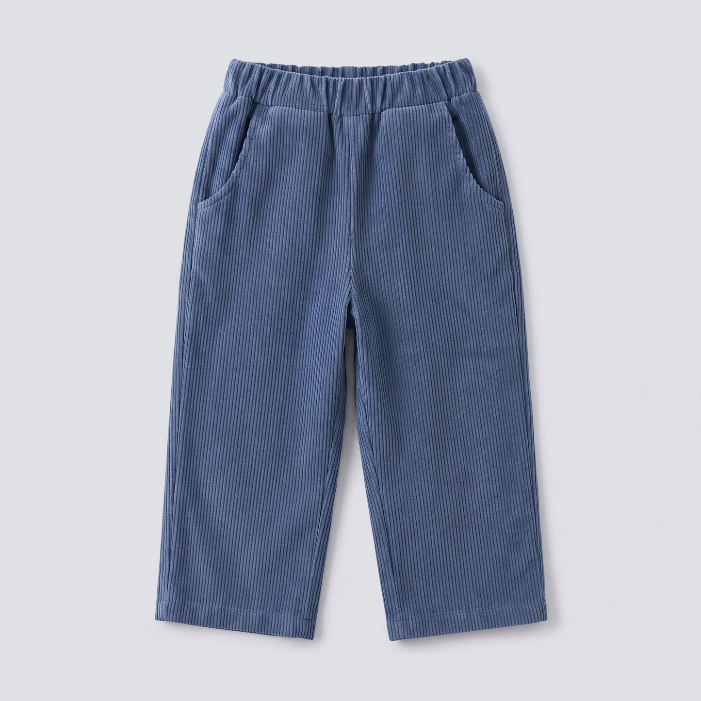 Pantalón largo pana azul