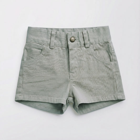 Pantalón corto denim piedra