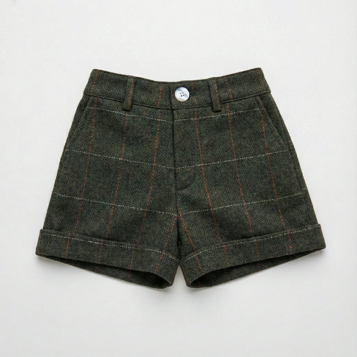 Pantalón corto espiga verde