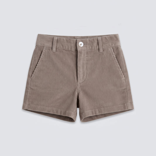 Pantalón corto pana topo