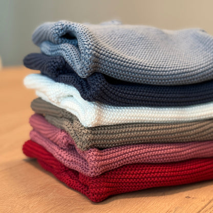 Pelele punto algodón burdeos