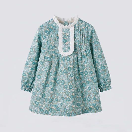 Vestido jaretas flor tusquesa